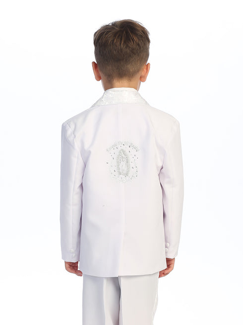 Little Boys White Maria Mi Bautizo Christening Baptism Suit 2-4T